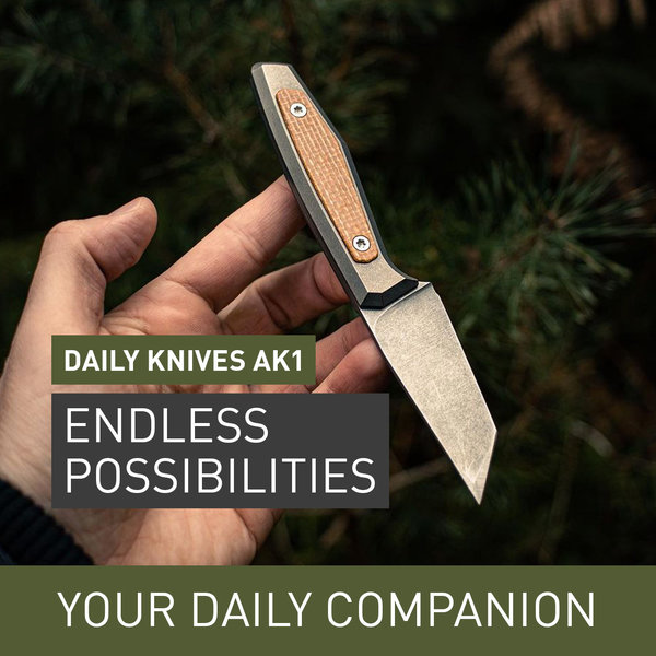 Daily Knives AK1 Feststehende Taschenmesser