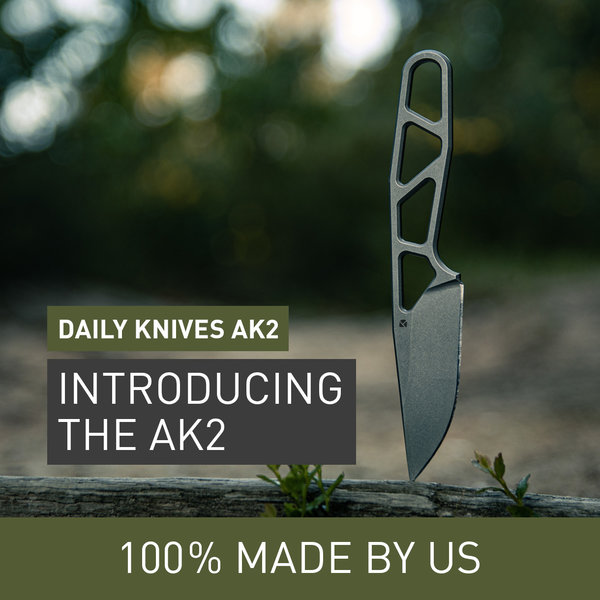 Daily Knives AK2 Feststehende Taschenmesser